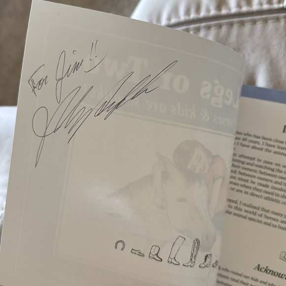 Lot of Two Books - Four Legs or Two - Signed by Dr. J. Clyde Johnson EUC Horses - Picture 5 of 6